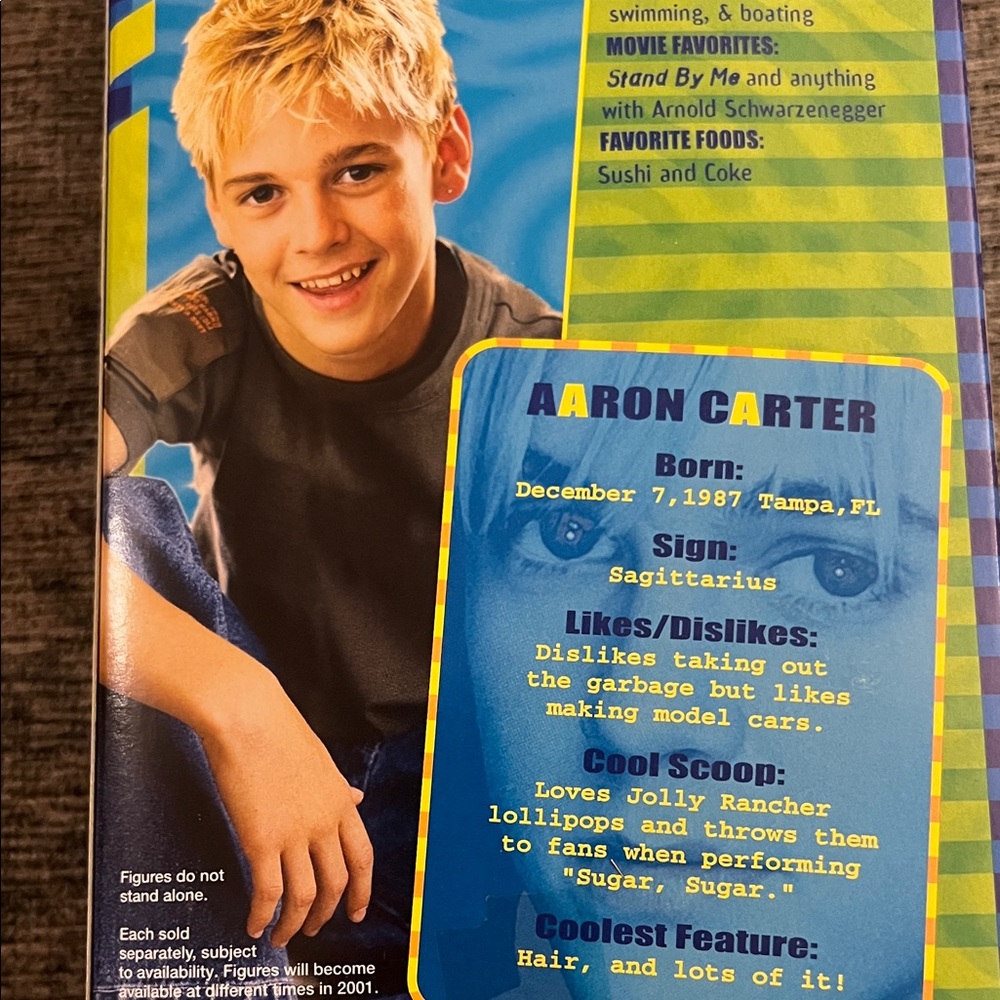 VTG 2001 Aaron Carter Barbie Doll play along edition in Yellow and Purple Outfit - Picture 5 of 5